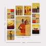 Wallity Conjunto de 9 Cuadros Decorativos de MDF Multicolor